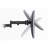 Mount-It Full Motion Triple Monitor Mount 3 Screen Desk Stand Fits 13 - 27 in. Computer Monitors
