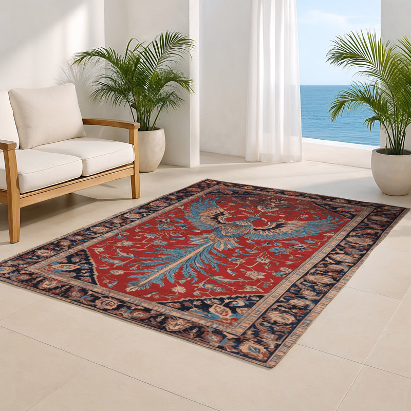 Tapis d'intérieur et d'extérieur brun Persian, Rectangulaire 2 pi x 3 pi