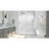 60" W x 36" D x 78" H Semi-Frameless Rectangle Shower Kit
