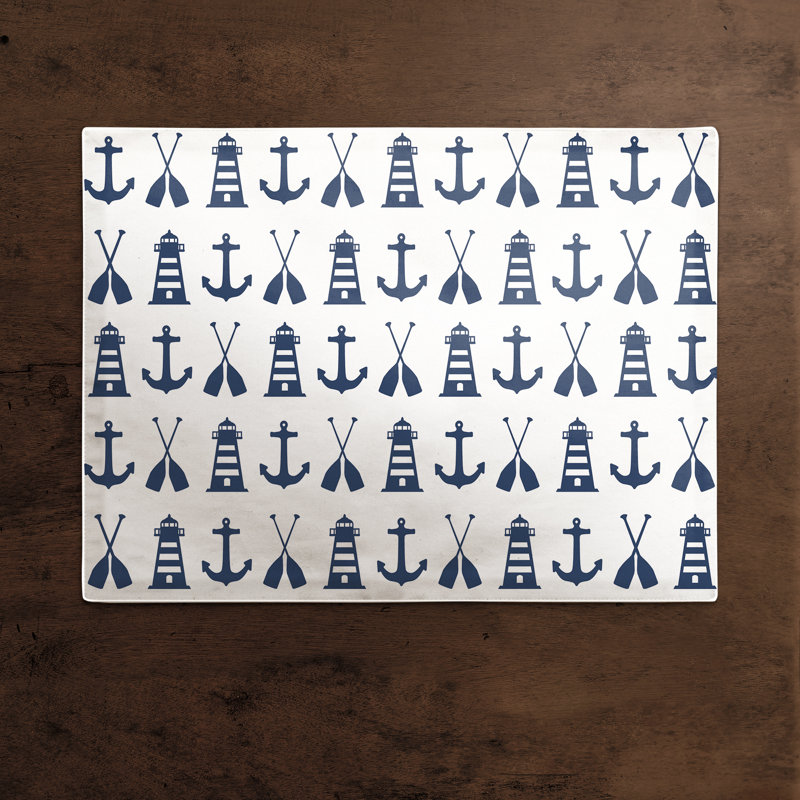 Napperon Nautical, Bleu marine