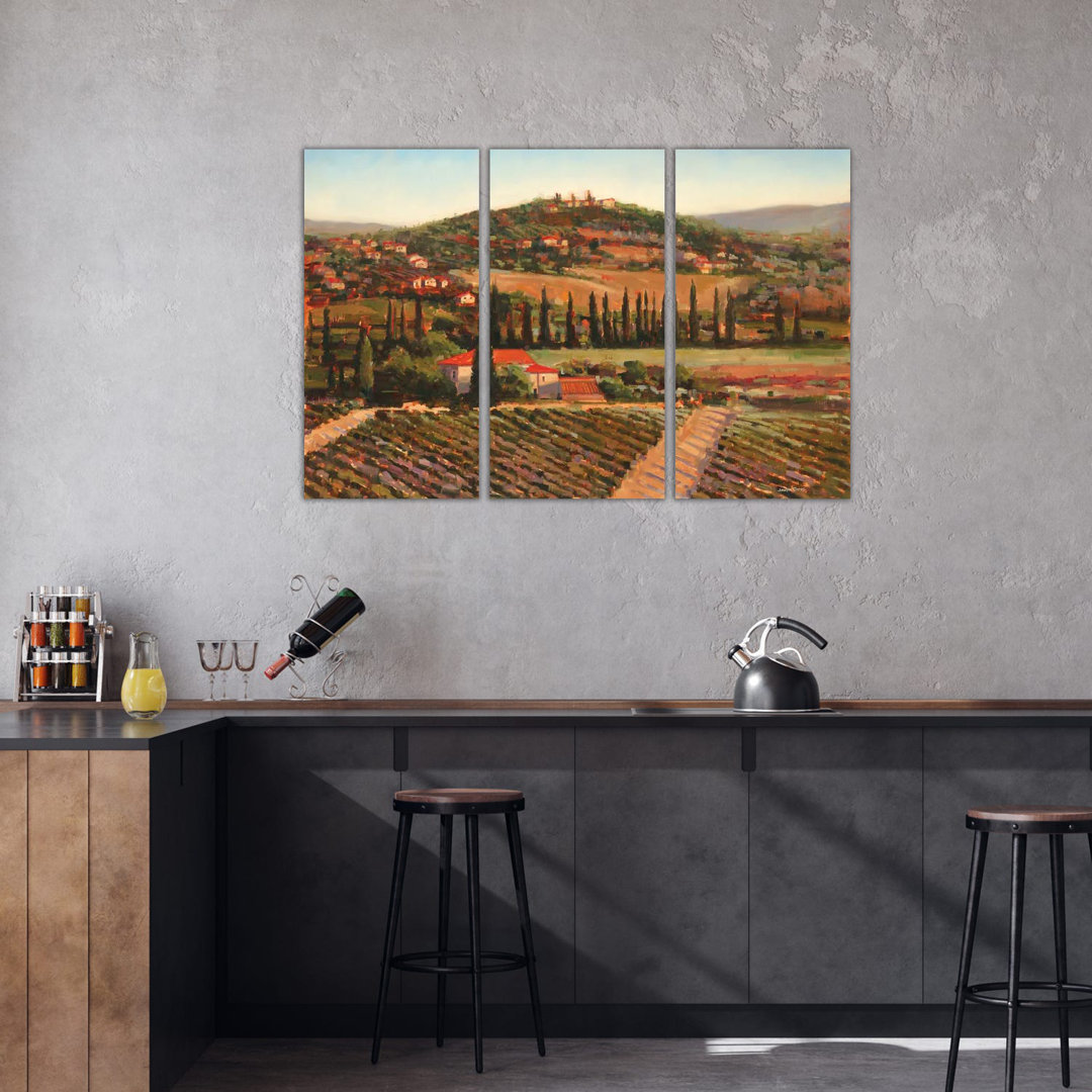 Tuscan Villa von Joseph Cates - Giclée auf Leinwand ohne Rahmen mit Galerieeinband