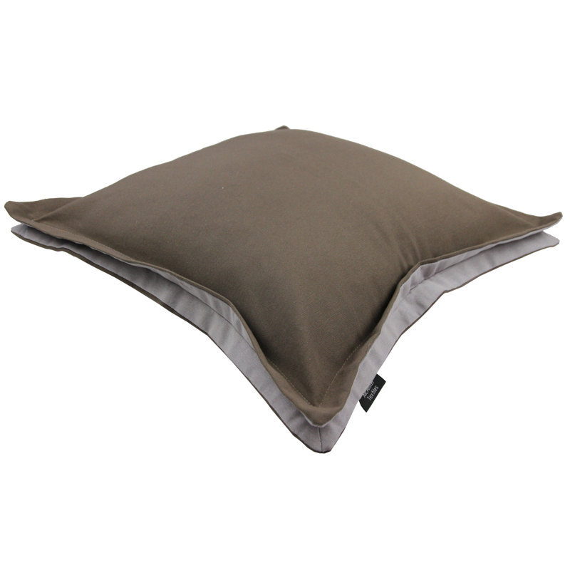 Square Cushion Cover, Brown Truffle/Grey, 60 x 60cm