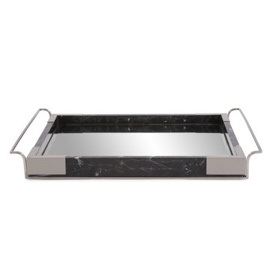 Veona Mango Wood & Stainless Steel Tray