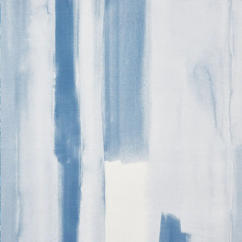 Tissu aquarelle Schumacher x Miles Redd, Bleu