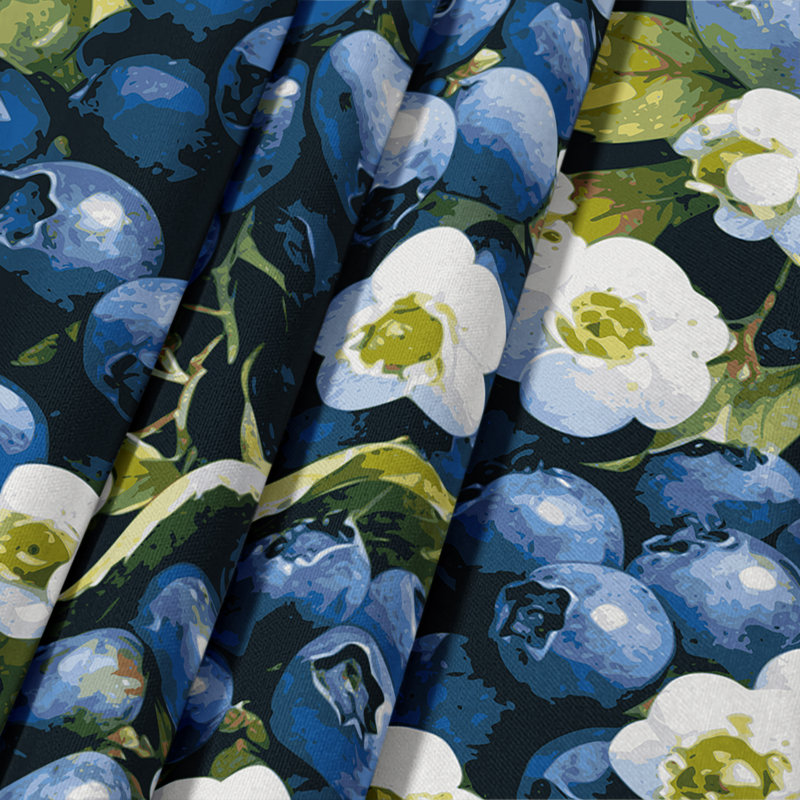 Tapisserie murale «Fruit Blueberry Highbush», 26 po x 36 po
