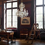 Olde World 15 - Light Glass Chandelier