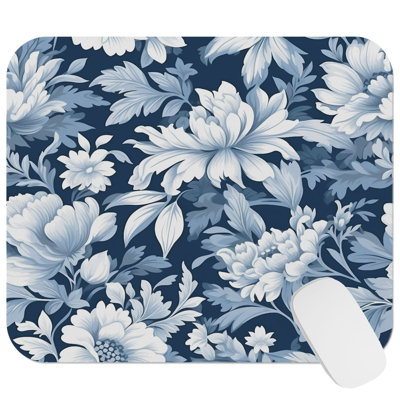 Floral Elegance Flowers XI Cottage Gaming Cute Office Laptop Desk Pad Gift Mat Square Rectangle Non-Slip Mousepad