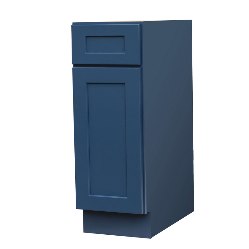Concord Blue Shaker Style Base Cabinet, 9"
