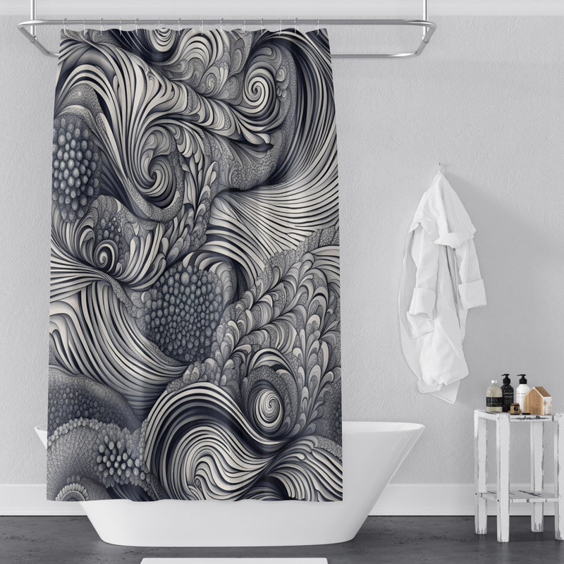 Rideau de douche Emmalena, H 72 po x l 70 po