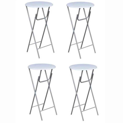 Extendable Round Metal Base Dining Table