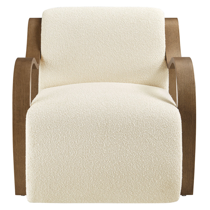 Fauteuil Grimsby Lattice Boucle, Brun