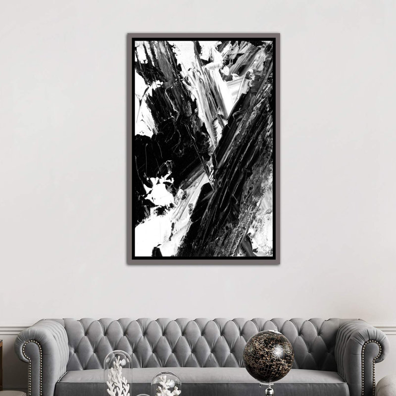 « sporadique ii » par éthan harper-impression, Toile encadrée de bois rustique foncé, H 40 po x l 26 po x P 1,5 po