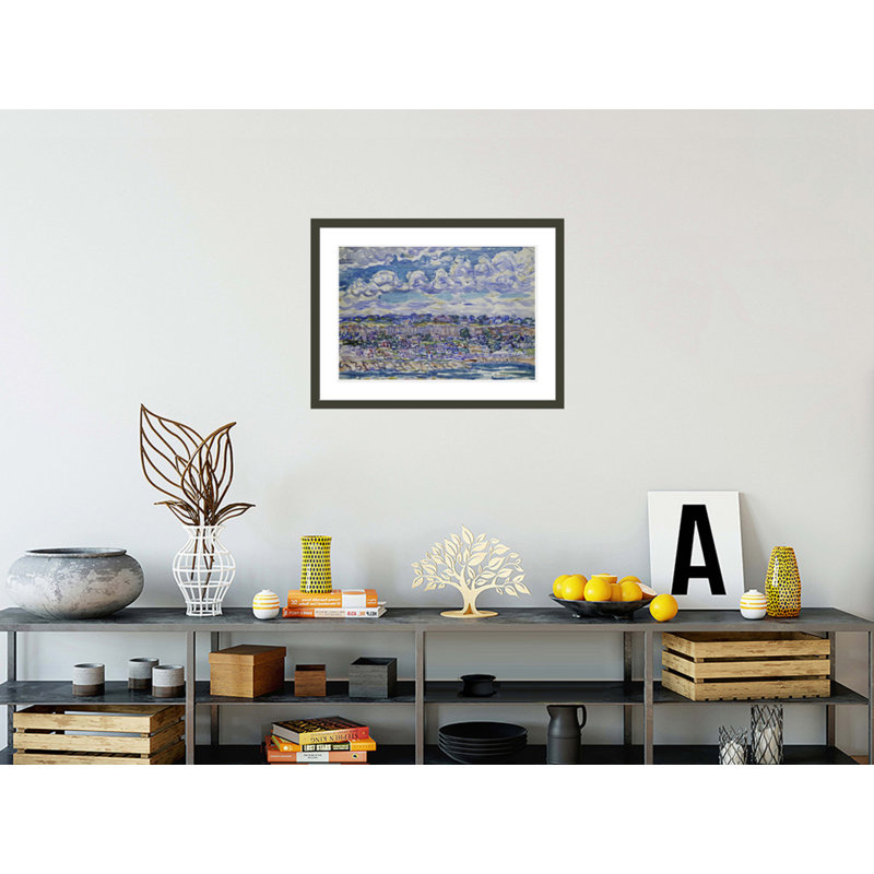 «St. Malo» par Maurice Brasil Prendergast, impression giclée sur cadre, H 22,07 po x l 29,5 po