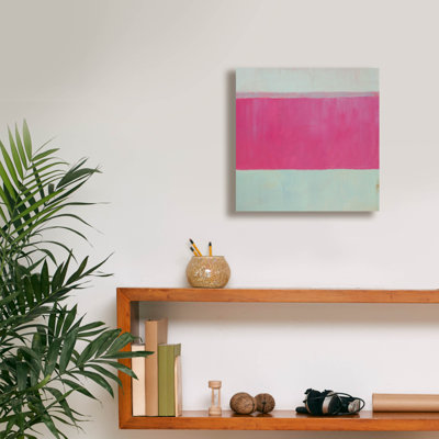  «Raspberry Mint 2» par Carol Young, art mural sur toile, 12 po x 12 po