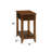 Bertie Walnut Finish Accent Table