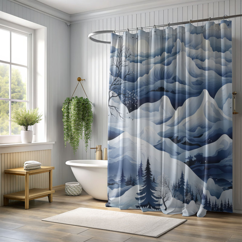 Rideau de douche Frozen Hideaway - Premium, H 74 po x l 71 po