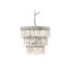 Lustre à trois niveaux en perles de bois-4592213