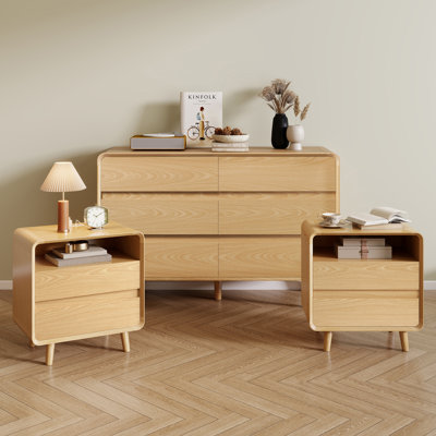 Ensemble de commode et de table de chevet Eatmon