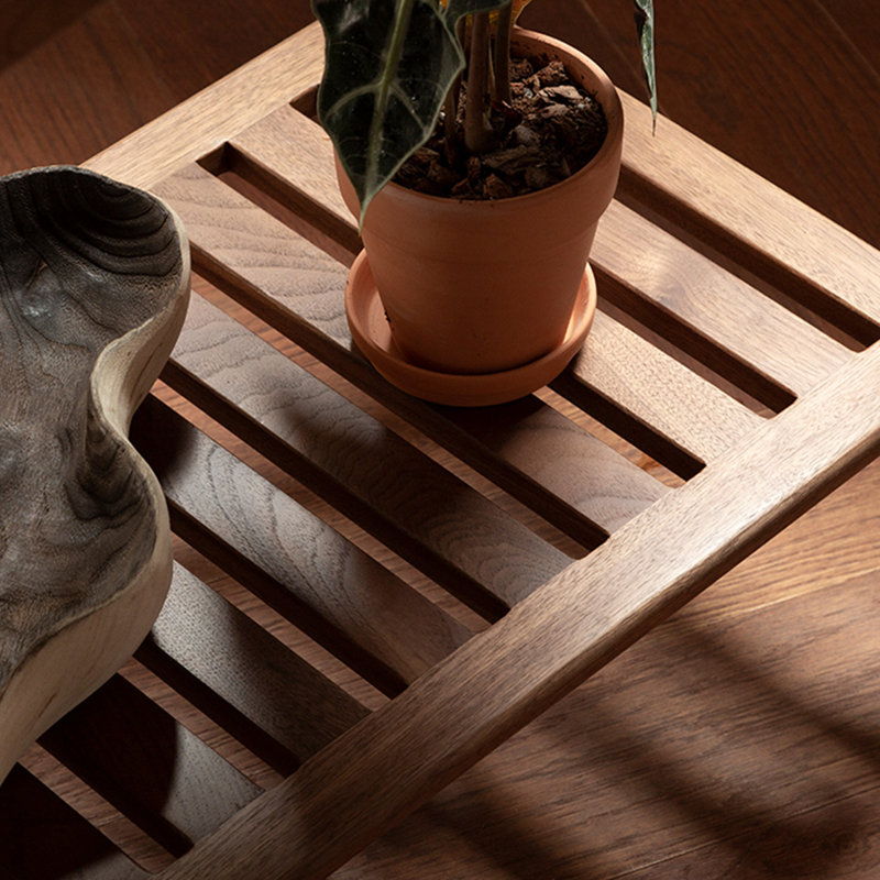 Black Walnut Multi - functional Plant Stand