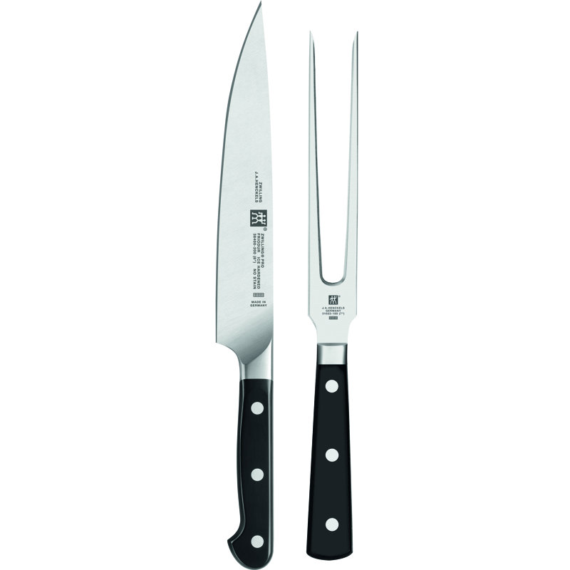 Ensemble de 2 couteaux à découper et fourchettes Zwilling Pro