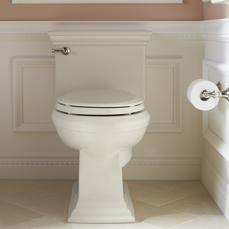 Memoirs 1.28 GPF Water Efficient Elongated Two-Piece Toilet (Seat Not Included), Almond