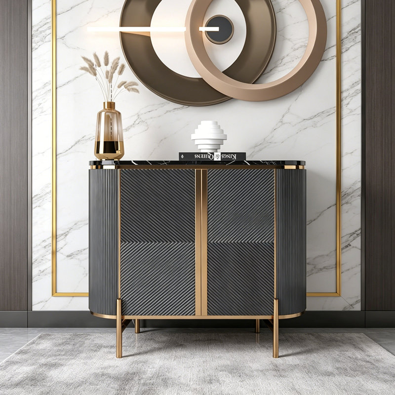 Armoire d'appoint multifonctionnelle et réglable, Grey