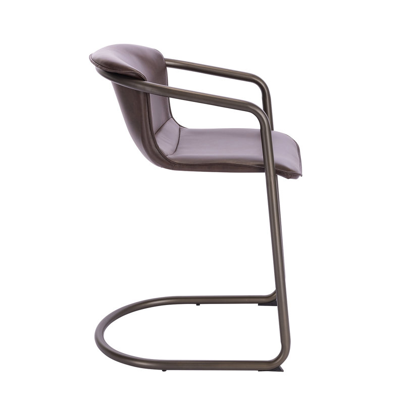 Tabouret de comptoir de 25 po Aubree, Brun
