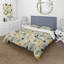 Ensemble de housse de couette Floral - sérénité blanche et bleue-286440262-483307047