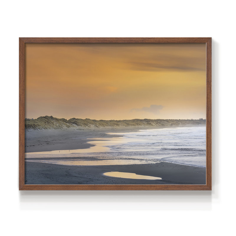 Endless Shores - Impression encadrée - Restickable, H 22 po x l 28 po, Noyer
