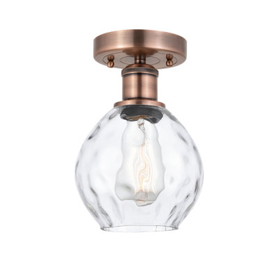 Oceanne Glass Semi Flush Mount