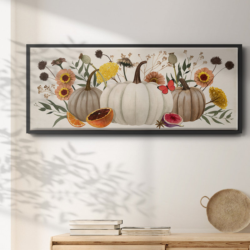 Harvest Time- Framed Canvas, 12" H x 30" W
