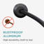 Tringle à rideau de douche incurvée 35-82 po (2,9 à 6,8 pi), tringle de douche arrondie antirouille noir mat pour baignoire de salle de bain, tringle de douche arquée réglable, ne rouille jamais | Espace supplémentaire | Antidérapant | Extensible | Nécessaire de percer