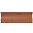 Antic Special 2" x 6" Glossy Ceramic Mudcap Wall Tile Trim in Red