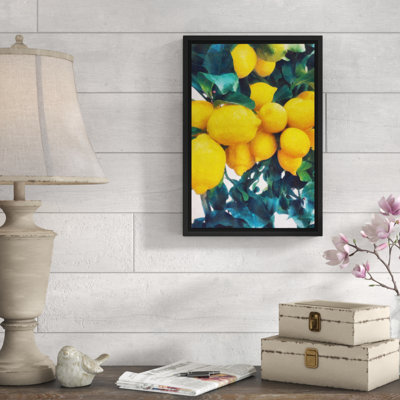 « citron tree », reproduction de photo sur toile encadrée