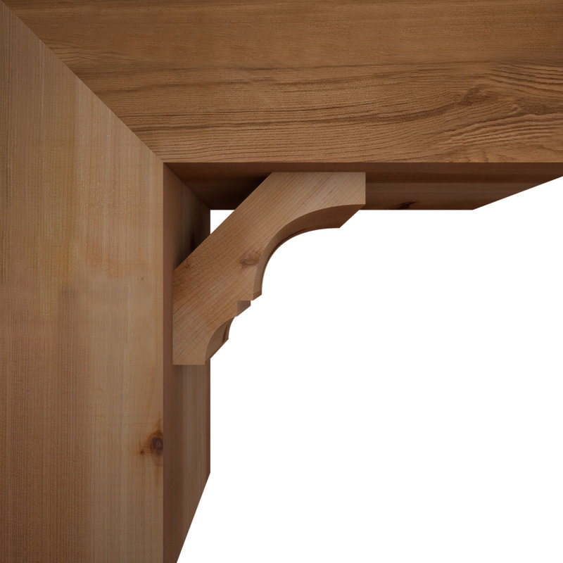 Balboa Block Offset Brace Bracket, 18 x 18, 7 1/2"W Western Red Cedar (Smooth)