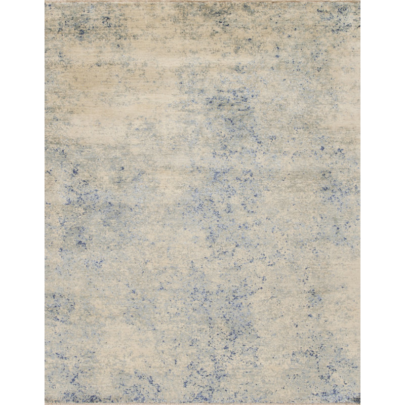 Artist Harmony Handmade Silk and Wool Abstract Area Rug