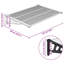 Auvent de porte Vidaxl en polycarbonate noir et transparent-102412410
