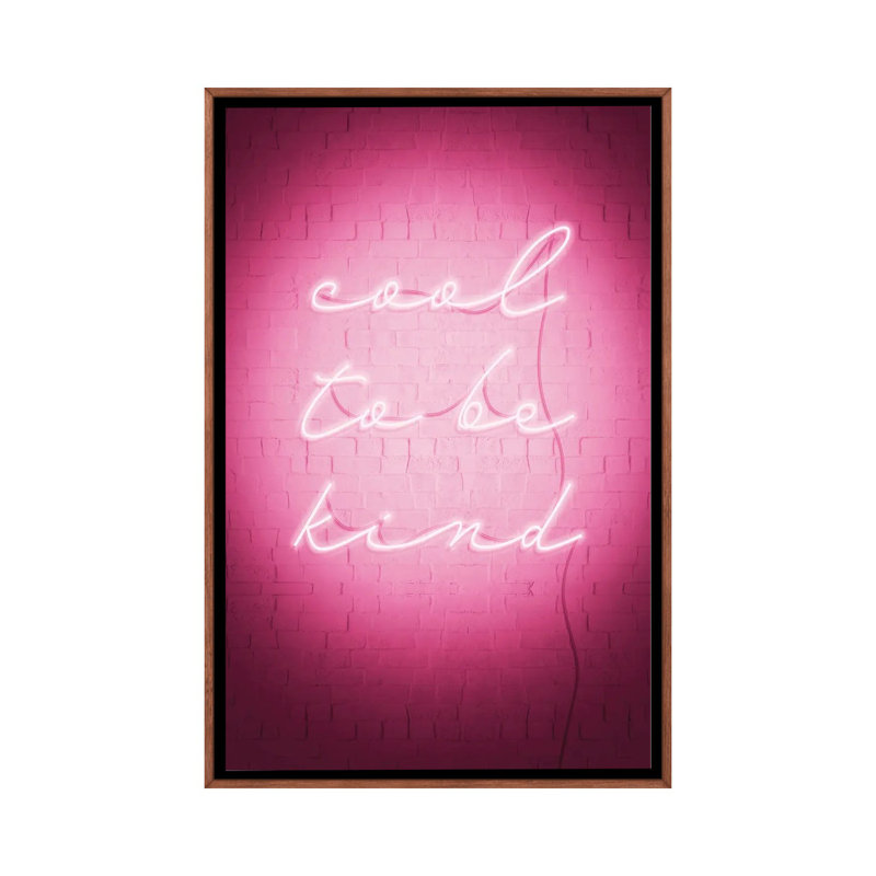 « Sweet Neon I » par Grace Popp-impression d’art textuel, Cadre bois classique, Pas de tapis, H 60 po x l 40po x P 1,5 po