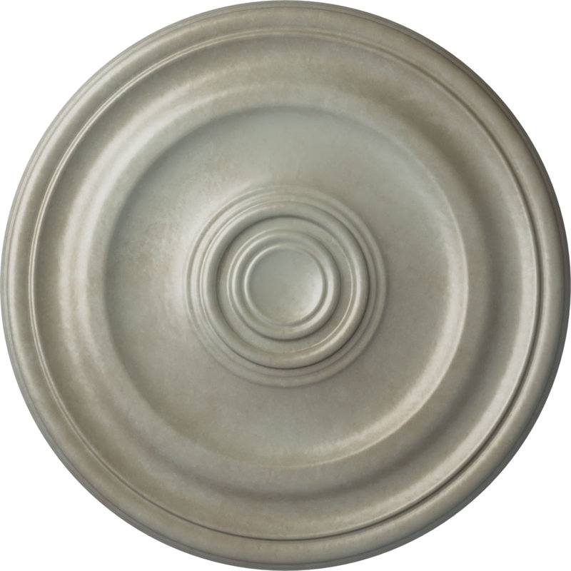 Médaillon de plafond H 15,75 po x l 15,75 po x P 1,5 po Devon, Doré Flash