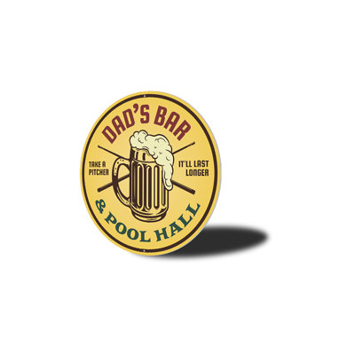 Bar And Pool Hall Aluminum Sign
