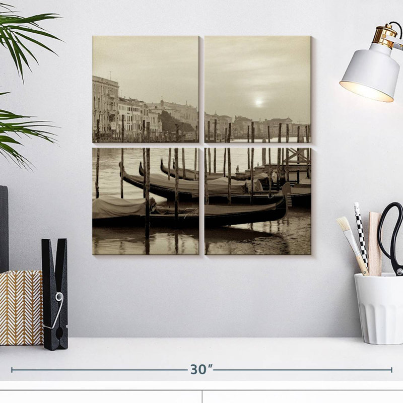 Gondoles Mehar Venezia, H 18 po x l 18 po