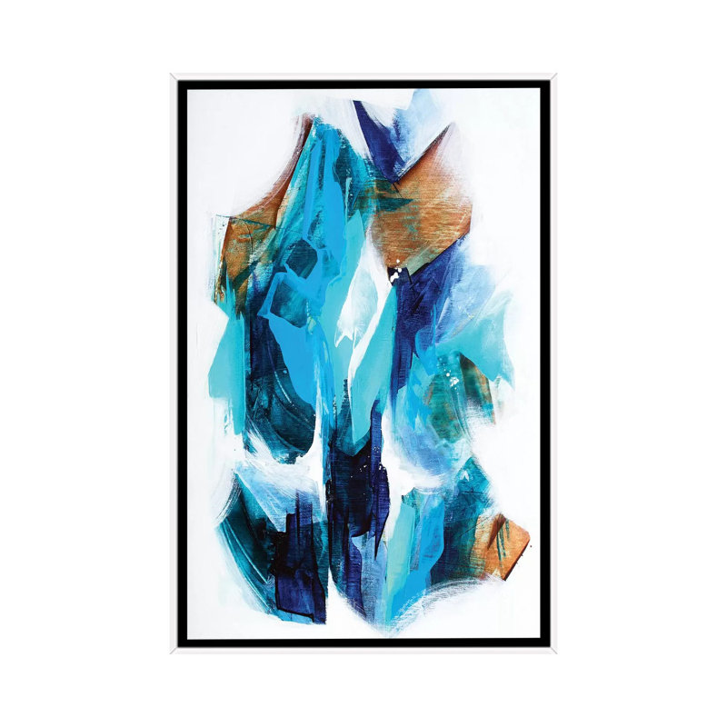 Fusion - Print on Canvas, 66.04 cm H x 45.72 cm W, White Framed