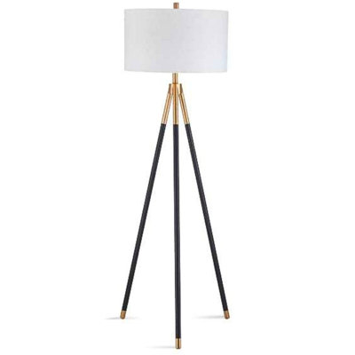Lampe trépied avec abat-jour cylindrique Rowe