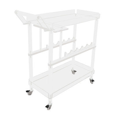 Acrylic Clear Bar Cart