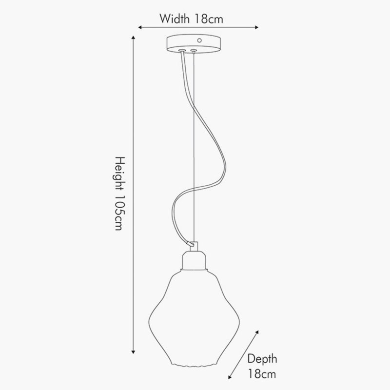Grayvik 1 - Light Single Pendant, Orange, Orange