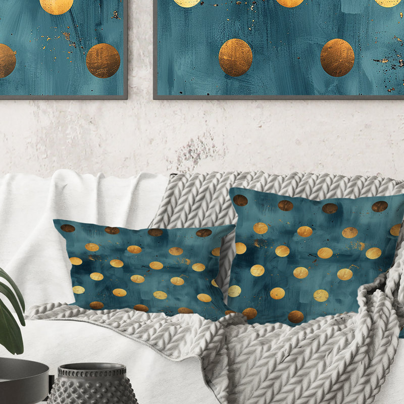 Coussin Glam Poka Dots II - Glam, H 16 po x l 16 po