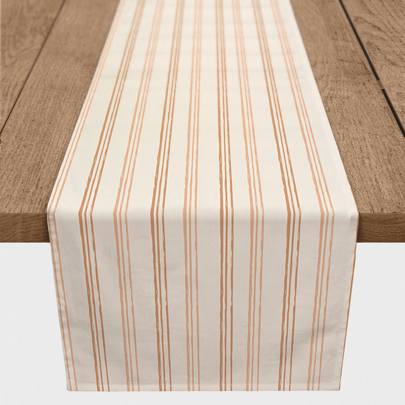Rust Loose Lines Table Runner, 72"