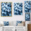 Minimalisme bleu fumé feuilles II - feuilles, art mural-656105203-656105205-656105211