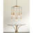 12 - Light Antique Brass Cluster Pendant