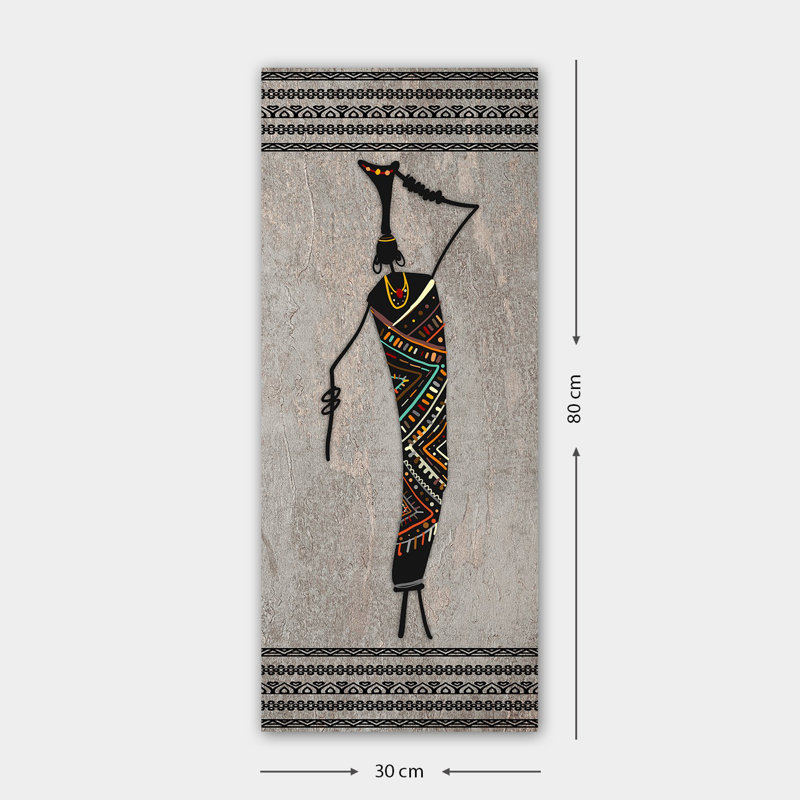 Superbe peinture sur toile décorative, 11,8 po x 31,5 po | 100% toile, encadrée avec un cadre 100% bois (épaisseur: 1,6 po) | Parfait pour la décoration intérieure, le salon et le bureau, élégant et accrocheur